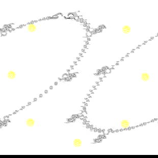 0.70 Ctw i2/i3 Treated Fancy Yellow Diamond 14K White Gold Dangling Bracele: Center Diamond Weight : 0.70 Ctw (Round Cut) Center Diamond Color :-Treated Fancy Yellow Diamond Center Clarity : i2/i3 Stone Setting : Prong Metal Weight : Approx 2.00 Gram 14K White Gold Dangling