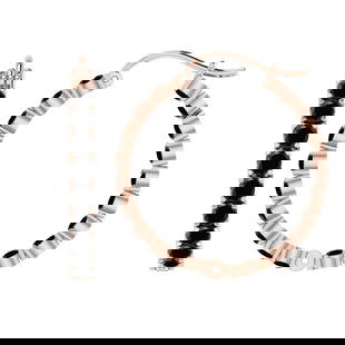 8.50 Ctw i2/i3 Treated Fancy Black Diamond 14K Rose Gold Hoop Earrings: Center Diamond Weight : 8.50 Ctw (Round Cut) Center Diamond Color :-Treated Fancy Black Diamond Center Clarity : I2/I3 Stone Setting : Prong Metal Weight : Approx 9.50 Gram 14K Rose Gold Hoop