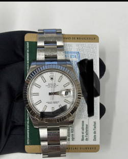 Rolex 126334 White Dial Comes with Box & Papers: Rolex 126334 White Dial Comes with Box & Papers #PAPPS19775v8