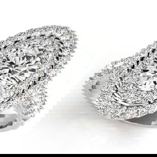 Certified 1.65 Ctw SI2/I1 Diamond 14K White Gold Engagement Halo Ring: Center Diamond Approx Weight: 0.90 Ctw (Round Cut) Center Color: J-K Center Stone Clarity: SI2/I1 Center Stone Setting: Prong Side Stone 0.75 Ctw Side Stone Color: J-K Stone Clarity: SI2/I1 Stone
