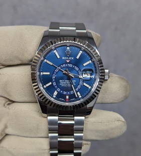 New Rolex Skydweller Blue Dial Comes with Box & Papers: New Rolex Skydweller Blue Dial Comes with Box & Papers #PAPPS15917v8