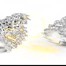 CERTIFIED 18K YELLOW GOLD 1.37 CTW J-K/VS-SI1 DIAMOND HALO ENGAGEMENT RING
