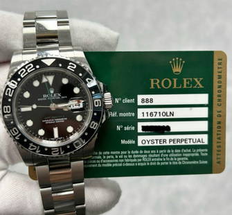 Rolex GMT Master II Ref 116710LN Comes with Box & Papers: Rolex GMT Master II Ref 116710LN Comes with Box & Papers #PAPPS23493v15