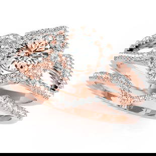 Certified 1.35 Ctw SI2/I1 Diamond 14K Rose Gold Engagement Halo Ring: Center Diamond Approx Weight: 0.60 Ctw (Round Cut) Center Color: J-K Center Stone Clarity: SI2/I1 Center Stone Setting: Prong Side Stone 0.75 Ctw Side Stone Color: J-K Stone Clarity: SI2/I1 Stone