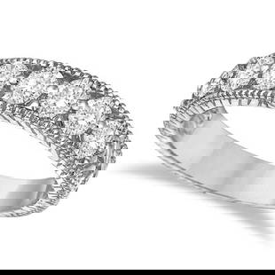 Antique style Scrollwork Diamond Wedding Ring Band 14k White Gold 1.04ctw: CENTER STONE; Diamond CENTER STONE CLARITY; SI CENTER STONE COLOR; J-K CENTER STONE SETTING; Prong SIDE STONE CLARITY; SIDE STONE COLOR; SIDE STONE SETTING; ctw OF SIDE STONE: SIDE STONE QUALITY; #PAP