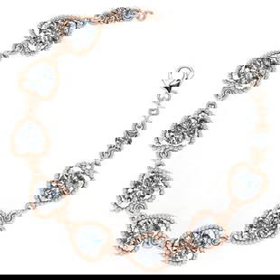 Certified 3.80 Ctw Diamond VS/SI1 Bracelet 14K Rose Gold: Diamond Stone Approx Weight: 3.60 Ctw (8 Pcs Round) Side Stone Weight: 0.20 Ctw (2 Pcs Round) Stone Color: White G-H Diamond Stone Clarity: VS/SI1 Stone Setting: Prong Metal Approx Weight: Approx 6.30