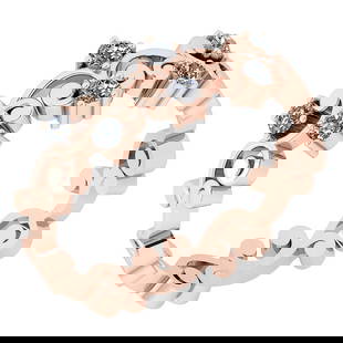Certified 0.18 Ctw Diamond VS/SI1 18k Rose Gold Band Made In USA: Center Stone Approx Weight ; 0.18 Ctw (6 Pcs Round) Stone Color: White G-H Diamond Stone Clarity: VS/SI1 Color Stone Setting ; Prong Metal Approx Weight: 3.20 Gram 18k Rose Gold Band Made In USA #PAPP