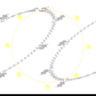 0.70 Ctw i2/i3 Treated Fancy Yellow Diamond 14K Rose Gold Dangling Bracelet: Center Diamond Weight : 0.70 Ctw (Round Cut) Center Diamond Color :-Treated Fancy Yellow Diamond Center Clarity : i2/i3 Stone Setting : Prong Metal Weight : Approx 2.00 Gram 14K Rose Gold Dangling Bra