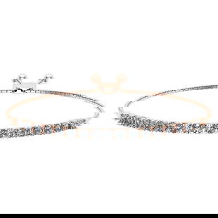 0.52 Ctw SI2/I1 Diamond Prong Set 14K Rose Gold Slide Bracelet: Center Diamond Weight : 0.52 Ctw (Round Cut) Center Diamond Color :- J-K Center Clarity : SI2/I1 Stone Setting : Prong Metal Weight : Approx 5.60 Gram 14K Rose Gold Slide Bracelet MJ2675-1.7SB #PAPPS4