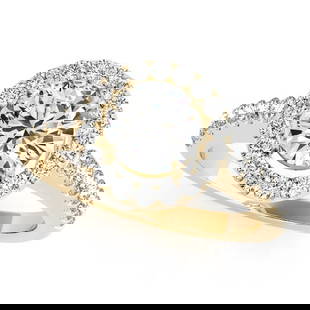 CERTIFIED 18K YELLOW GOLD 1.03 CTW J-K/VS-SI1 DIAMOND HALO ENGAGEMENT RING: CERTIFIED 18K YELLOW GOLD 1.03 CTW J-K/VS-SI1 DIAMON HALO ENGAGEMENT RING (CENTER STONE DIAMOND .50 CTWW J-K/VS-SI1) please request ring size upon payment #PAPPS86446v3