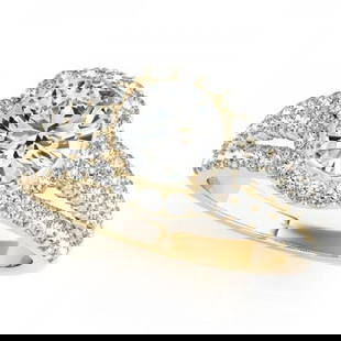 CERTIFIED 18K YELLOW GOLD 1.37 CTW J-K/VS-SI1 DIAMOND HALO ENGAGEMENT RING: CERTIFIED 18K YELLOW GOLD 1.37 CTW J-K/VS-SI1 DIAMOND HALO ENGAGEMENT RING (CENTER STONE DIAMOND .50 CTWW J-K/VS-SI1) please request ring size upon payment #PAPPS86463v3