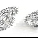 Certified 1.41 Ctw SI2/I1 Diamond 14K White Gold Engagement Halo Ring