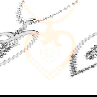 0.18 Ctw SI2/I1 Diamond 14K Rose Gold Valentine s Day special Pendant: Center Diamond Weight : 0.18 Ctw (Round Cut) Center Diamond Color :- J-K Center Clarity :SI2/I1 Stone Setting : Prong Metal Weight : Approx 2.20 Gram 14K Rose Gold Valentine s Day special Pendant