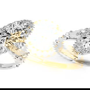 Certified 1.50 Ctw SI2/I1 Diamond 14K Yellow Gold Vintage Style Filigree Ri: Center Diamond Approx Weight: 1.15 Ctw (Round Cut) Center Color: J-K Center Stone Clarity: SI2/I1 Center Stone Setting: Prong Side Stone 0.35 Ctw Side Stone Color: J-K Stone Clarity: SI2/I1 Stone Sett