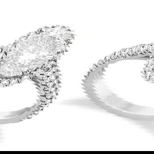 Halo Diamond Engagement Ring with Side Stone Accents 14K W. Gold 1.25ctw: CENTER STONE; Diamond (0.75 CTW) CENTER STONE CLARITY; SI1-SI2 CENTER STONE COLOR; J-K CENTER STONE SETTING; Prong SIDE STONE CLARITY; SI1-SI2 SIDE STONE COLOR; J-K SIDE STONE SETTING; Prong ctw OF