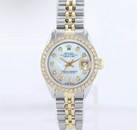 Custom Used Rolex 26mm Ladies Datejust Rolex w/diamond bezel and diamond di