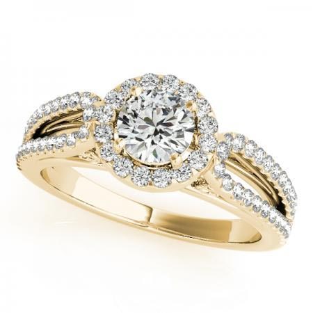 CERTIFIED 18K YELLOW GOLD .85 CTW J-K/VS-SI1 DIAMOND HALO ENGAGEMENT RING: CERTIFIED 18K YELLOW GOLD .85 CTW J-K/VS-SI1 DIAMOND HALO ENGAGEMENT RING (CENTER STONE DIAMOND .50 CTWW J-K/VS-SI1) please request ring size upon payment #PAPPS86454v3