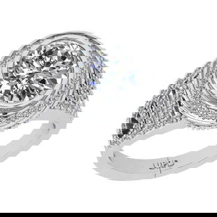 3.26 Ctw SI2/I1 Diamond 14K White Gold Engagement Ring: Center Diamond Weight :-: 2.50 Ctw ( Oval Cut) Color :- J-K Clarity : SI2/I1 Center Stone Setting : Prong Side Diamond Weight Of Ctw 0.76 Ctw Color : J-K Clarity : SI2/I1 Stone Setting : Prong Metal W
