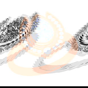 1.35 Ctw SI2/I1 Diamond Style Eternity Band Ring 14K Rose Gold: Center Stone Weight : 1.20 Ctw ( Pear Cut) Center Stone Color : J-K Clarity : SI2/I1 Color Stone Setting : Prong Side Stone Weight Of Ctw 0.15 Ctw Side Stone Color : J-K Stone Clarity : SI2/I1 Stone S