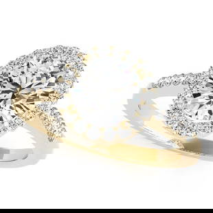 CERTIFIED 18K YELLOW GOLD 1.35 CTW J-K/VS-SI1 DIAMOND HALO ENGAGEMENT RING: CERTIFIED 18K YELLOW GOLD 1.35 CTW J-K/VS-SI1 DIAMOND HALO ENGAGEMENT RING (CENTER STONE DIAMOND .70 CTWW J-K/VS-SI1) please request ring size upon payment #PAPPS86466v3