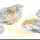 Certified 1.80 Ctw SI2/I1 Diamond 14K Yellow Gold Vintage Style Bridal Set