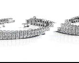14K WHITE GOLD 4 CTW G-H I1/I2 TIMELESS TWO ROW DIAMOND TENNIS BRACELET