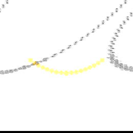 1.98 Ctw i2/i3 Treated Fancy Yellow Diamond 14K White Gold Necklace