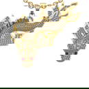 2.77 Ctw SI2/I1 Diamond 14k Yellow Gold Animal theme Starfish Pendant Neckl