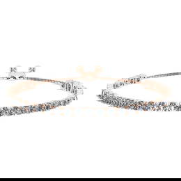 1.66 Ctw SI2/I1 Diamond Prong Set 14K Rose Gold Slide Bracelet