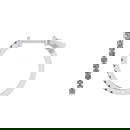 0.60 Ctw SI2/I1 Diamond Prong Set 14K White Gold Huggie Earrings