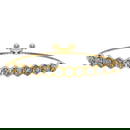 1.23 Ctw SI2/I1 Diamond Prong Set 14K Yellow Gold Slide Bracelet