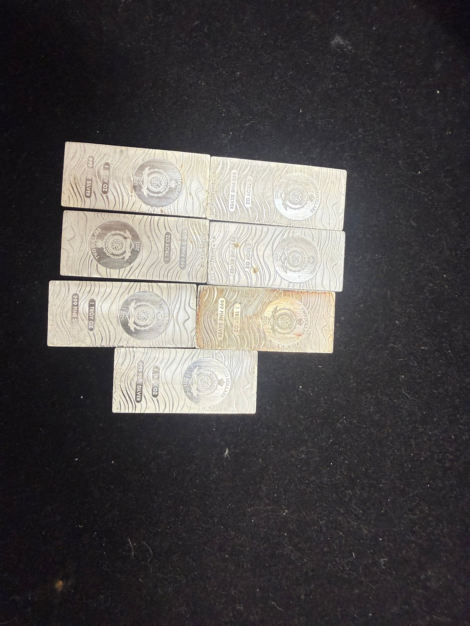 Lot Of Pure 1 Ounce Mandalorian Silver Bars .999 7 Pieces: Lot Of Pure 1 Ounce Mandalorian Silver Bars .999 7 Pieces #PAPPS98483v15