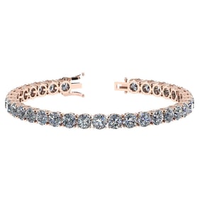 Certified 14.85 Ctw Diamond SI2/I1 Bracelet in 14K Rose Gold