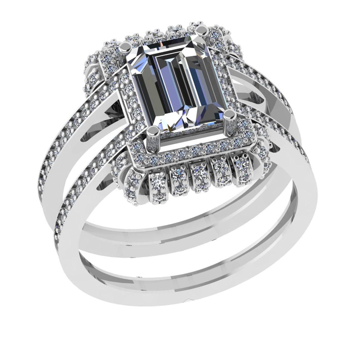 2.68 Ctw SI2/I1 Diamond 14K White Gold Engagement Ring (1 of 3)