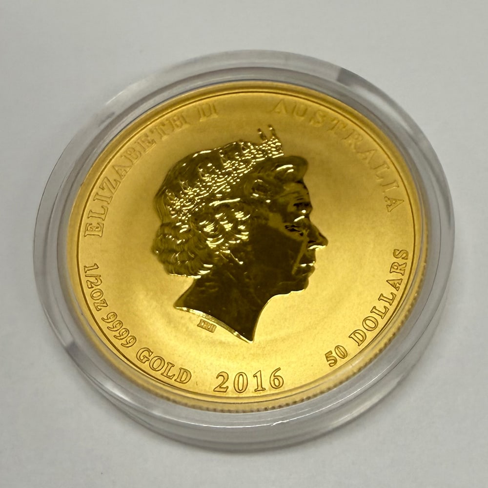 2016 Australia 1/2 ounce pure gold coin: 2016 Australia 1/2 ounce pure gold coin #PAPPS73024v14