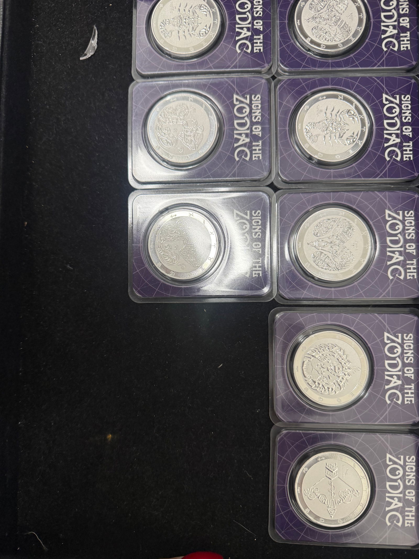 Lot Of Signs Of The Zodiac Sealed 1 Ounce Pure Silver Tokelau Coins .999 8: Lot Of Signs Of The Zodiac Sealed 1 Ounce Pure Silver Tokelau Coins .999 8 Pieces #PAPPS98463v15