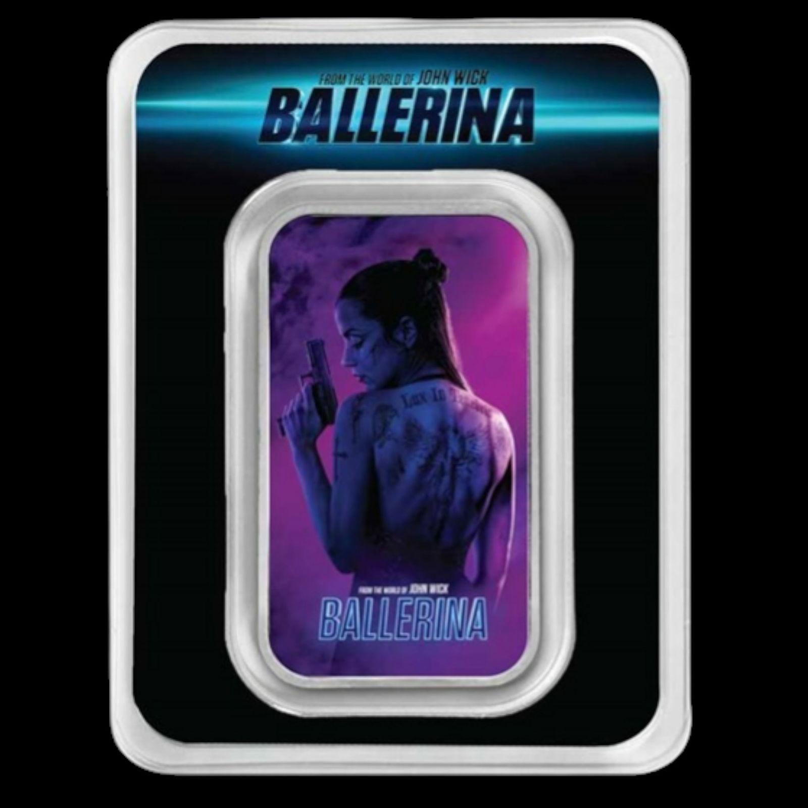 John Wick 1 oz (collectible ) Silver Ballerina Movie Poster Bar w/ TEP: John Wick 1 oz (collectible ) Silver Ballerina Movie Poster Bar w/ TEP #PAPPS96239v15