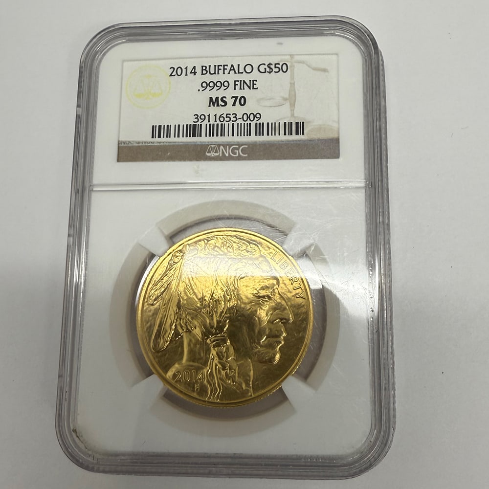 2014 $50 1 Ounce Gold Buffalo Coin NGC Certified MS70 (1 of 1)