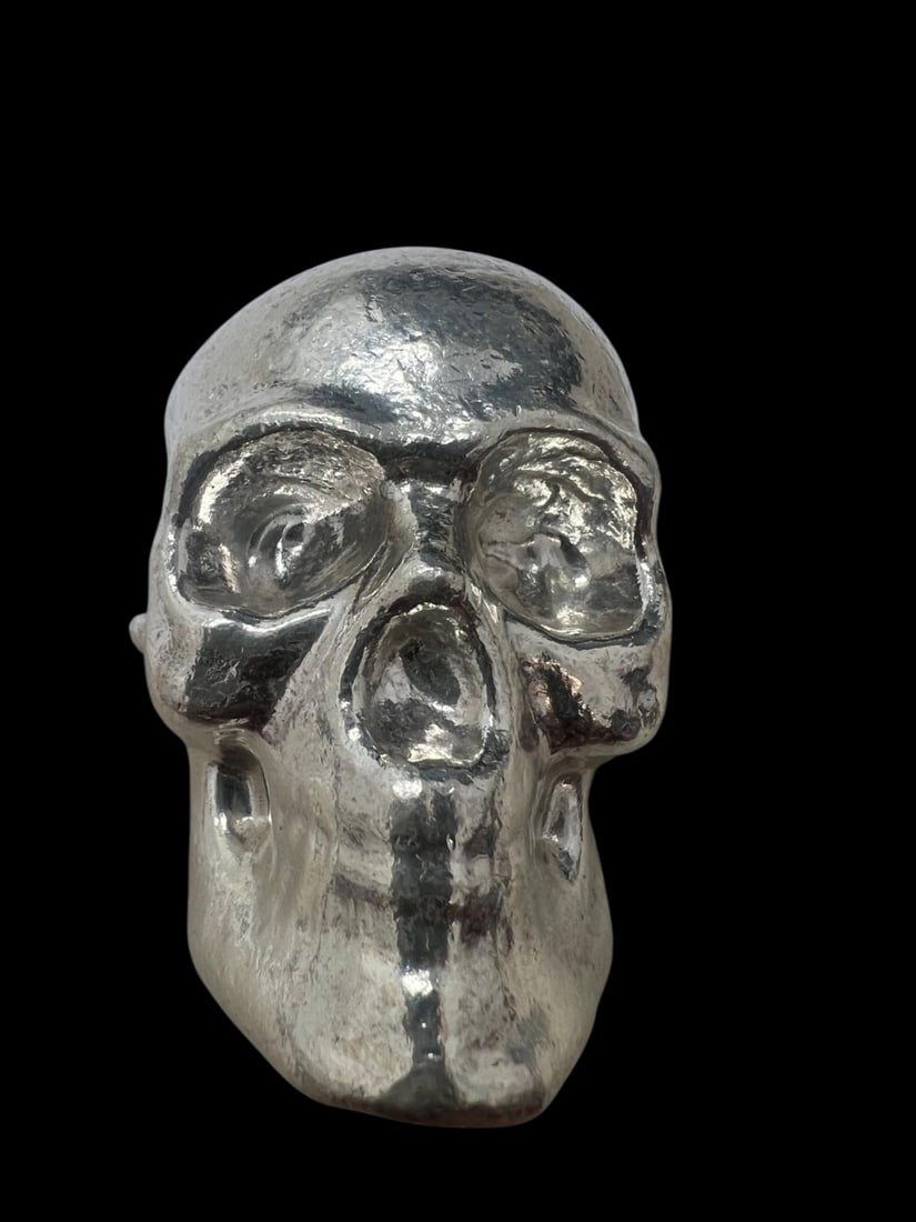 10 oz Hand Poured Silver Skull - Limited Edition (1 of 1)