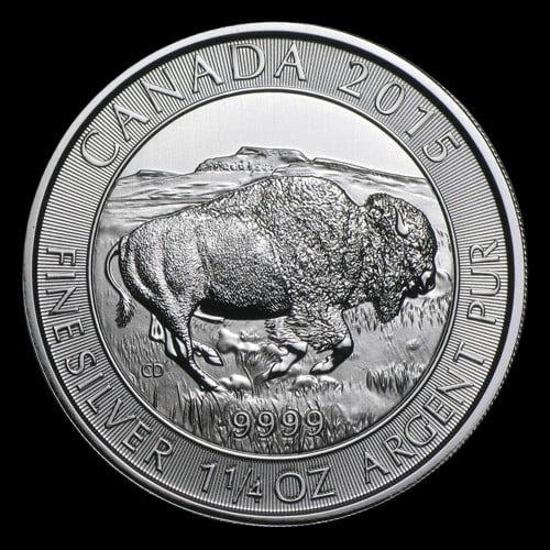 2015 Canada 1.25 oz Silver $8 Bison BU (1 of 1)