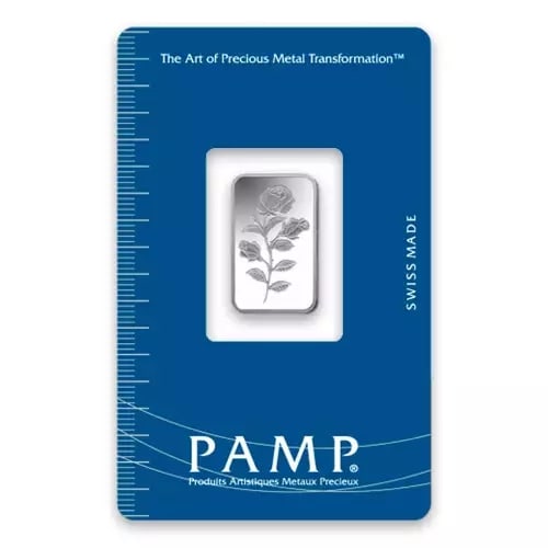 PAMP Suisse 5g Silver Bar ? Rosa (Rose) design: PAMP Suisse 5g Silver Bar ? Rosa (Rose) design #PAPPS98437v15