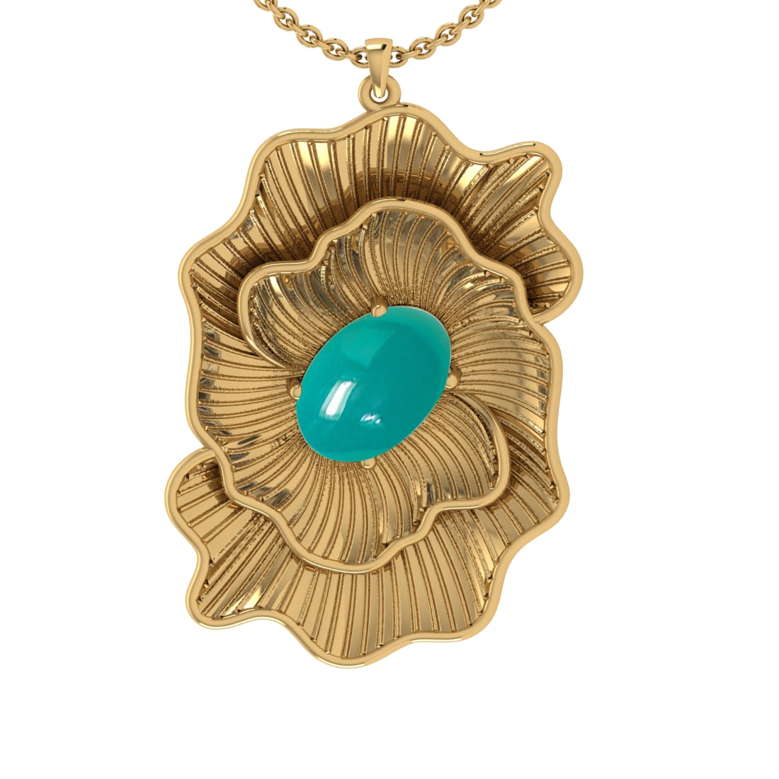 2.30 Ctw Emerald 14K Yellow Gold Pendant Necklace (1 of 1)