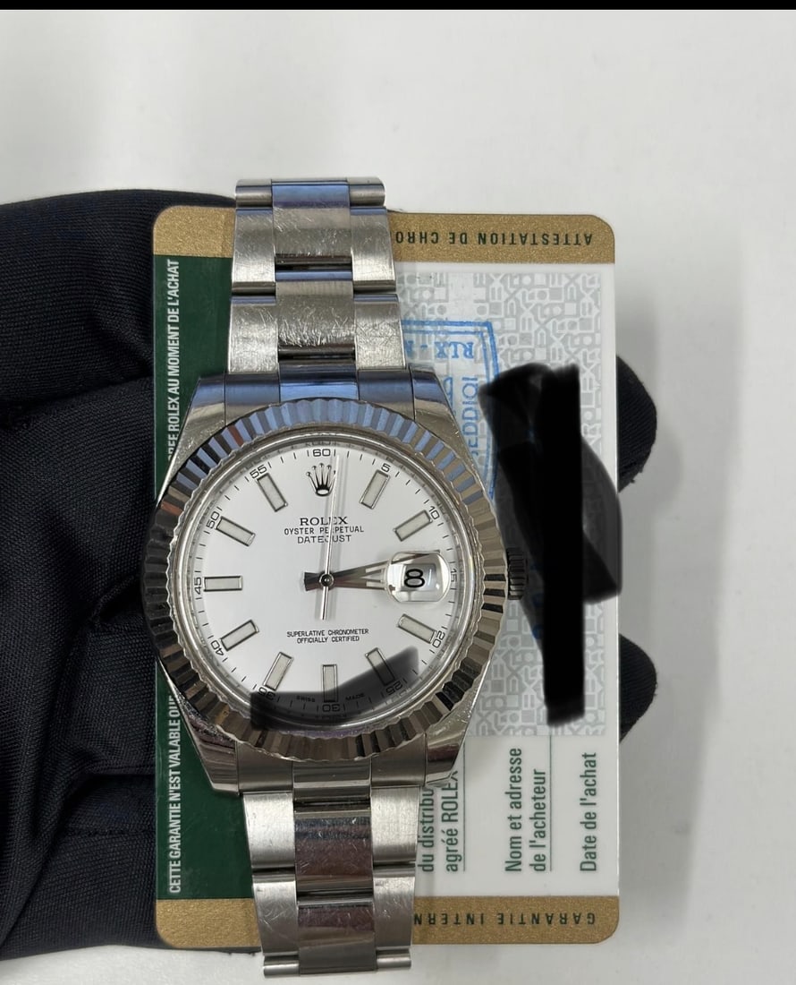 Rolex 126334 White Dial Comes with Box & Papers: Rolex 126334 White Dial Comes with Box & Papers #PAPPS19775v8