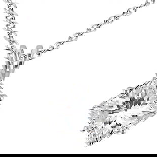 0.75ct. Princess-Cut Diamond Solitaire Pendant in 18k White Gold (I, SI2-SI: METAL TYPE: 18k White Gold ;TOTAL CARAT WEIGHT: 0.75 ;NAME OF CENTER STONE: Diamond ;CENTER STONE SHAPE: Princess ;CENTER STONE CLARITY: SI2-SI3 ;CENTER STONE COLOR: I ;CENTER STONE SETTING: Prong