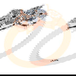 1.10 Ctw SI2/I1 Diamond 14K Rose Gold Ring: Center Diamond Weight : 1.00 Ctw (4 Pec Pear Cut) Center Diamond Color : J-K Center Stone Setting : Prong Center Stone Clarity : SI2/I1 Side Stone Weight Of Ctw 0.10 Ctw Side Stone Color : J-K Stone