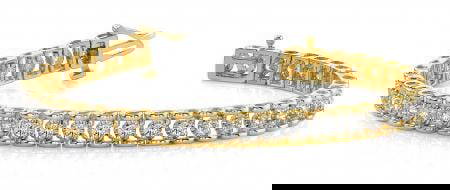 14KT YELLOW GOLD 1.00 CTW G-H SI2/SI3 CLASSIC PRONG ILLUSION SET DIAMOND TE: 14KT YELLOW GOLD 1.00 CTW G-H SI2/SI3 CLASSIC PRONG ILLUSION SET DIAMOND TENNIS BRACELET #PAPPS20239v5