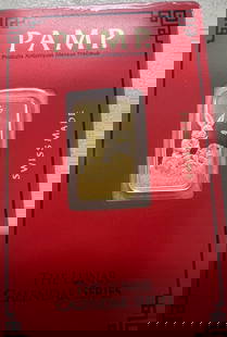 PAMP SUISSE LUNAR SERIES YEAR OF THE RABBIT 5 GRAM GOLD BAR: PAMP SUISSE LUNAR SERIES YEAR OF THE RABBIT 5 GRAM GOLD BAR #PAPPS22686v15