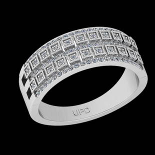 0.37 Ctw VS/SI1 Diamond 14K White Gold Groom s Wedding Band Ring: Diamond Weight : 0.37 Ctw (Round Cut ) Diamond Stone Color : J-K Stone Clarity : VS/SI1 Stone Setting : Channel Metal Weight : Approx 4.90 Gram 14K White Gold Groom s Wedding Band Ring Currnet Ring