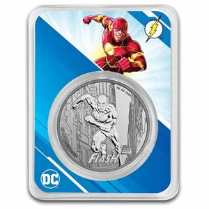 2023 Samoa ? DC Comics ?The Flash? 1 oz Silver Coin (non-color engraved): 2023 Samoa ? DC Comics ?The Flash? 1 oz Silver Coin (non-color engraved) #PAPPS98438v15