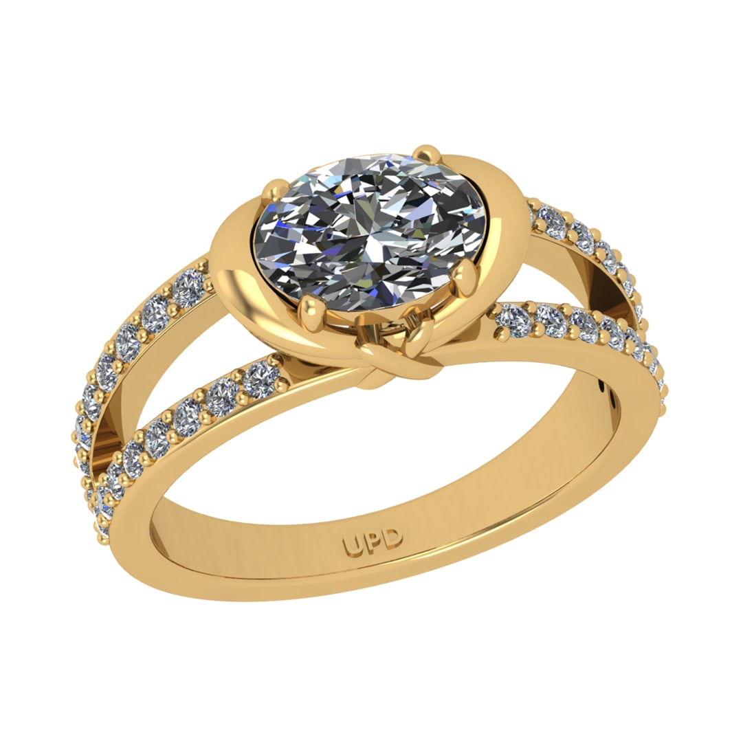 1.90 Ctw IGI Certificate Diamond Set 14K Yellow Gold Engagement Ring: IGI Certificate Center Diamond Weight : 1.50 Ctw (Oval Cut) Center Diamond Color : K Setting : Prong Clarity : VS2 Side Stone Weight Of Ctw 0.40 Ctw Side Stone Color : J-K Stone Clarity : SI2/I1 Stone
